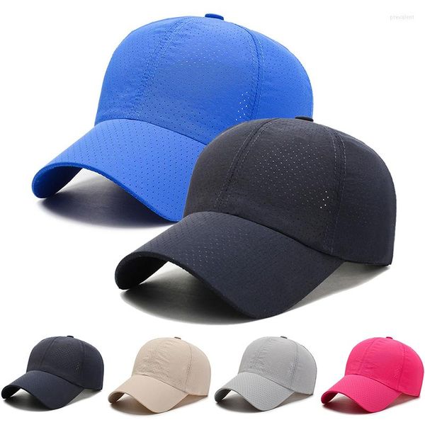 Ballkappen Plain Solid Color Baseball Mehrfarbige Männer Frauen Visier Hut Einstellbare Nylon Verschluss Band Casual Sport Hüte Großhandel