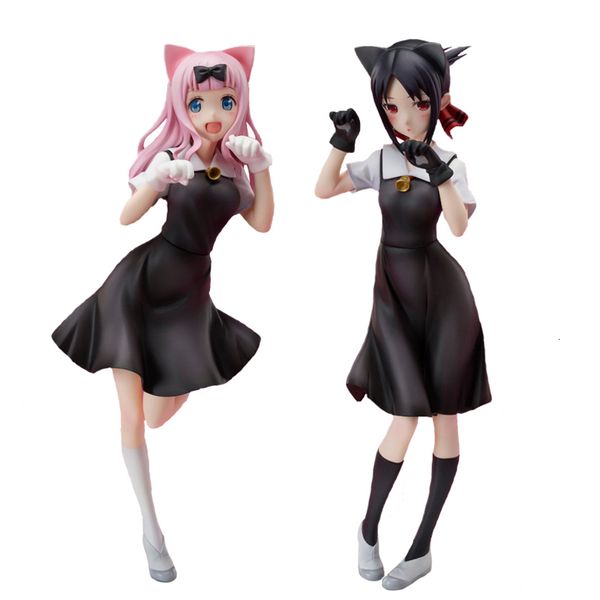 Action Toy Figures 22CM Anime Game Figure Kaguya-sama Love is War Fujiwara Chika Rabbit Model Dolls Toy Gift Collect Box Ornaments PVC Material 230608