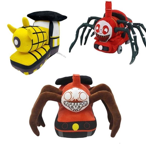 Bambole di peluche Gioco horror Choo Choo Charles Toy Soft Spider Bambola di pezza Horrible Train Cartoon Plushies Regali per bambini 230607