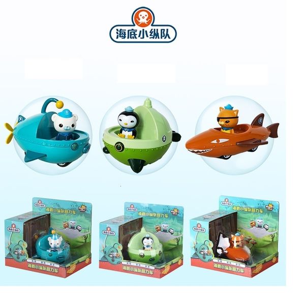 Action Toy Figures The Octonauts Octopod GUP Vehicles PullBack Car Action Figures Figurines Kwazii Barnacles Shellington Peso Kids Toy Gift 230608