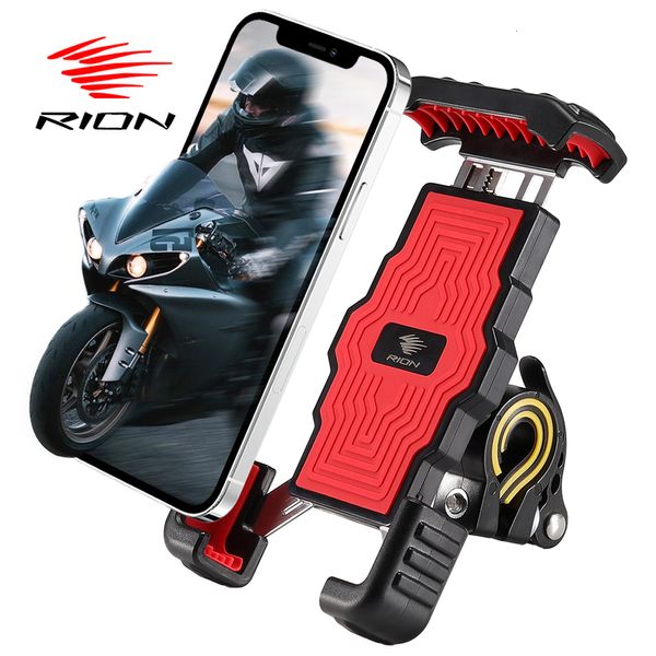 Telai per bici RION Supporto per telefono per bicicletta Supporto cellulare MTB Moto Moto Smartphone Supporto per manubrio mobile Scooter Cavalletto 6,5 pollici 230607