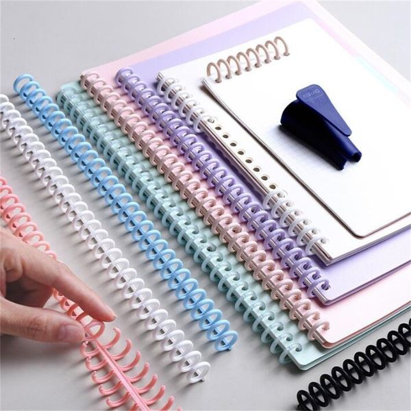 Notizblöcke, 2 Stück, 30 Löcher, Ringe, Bindung, lose Blätter, Ringbuch für Papier, Durchmesser 12 mm, Länge, scherbar, DIY A4 Notizbuch, Album, Tagebuch 230607