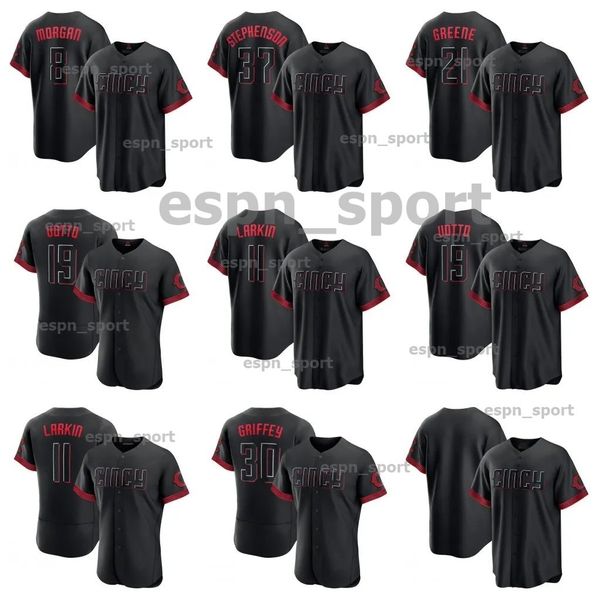 New City Connect Elly De La Cruz Camisa de beisebol Jonathan India Joey Votto Tyler Stephenson Hunter Greene Johnny Bench Myers Pete Rose Senzel Larkin Benson Fairchild