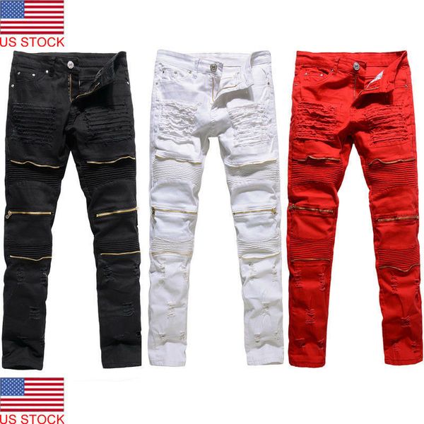 Мужские джинсы джинсы Pants Vintage Hole Cool Blosers для парней в стиле Europe Americ