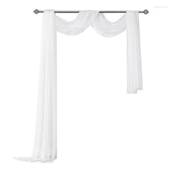 Cortina Branca Pano de fundo Cortinas de casamento Decorações de arco Portable Stage Po Studio Background 1,5 X 5 m/4,92 16,40 pés