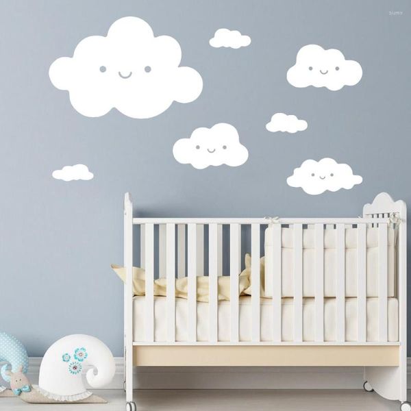 Adesivi murali Decor Lovely Clouds Sticker Decorazione domestica per la camera dei bambini Carta da parati per bambini Decal House Art Mural