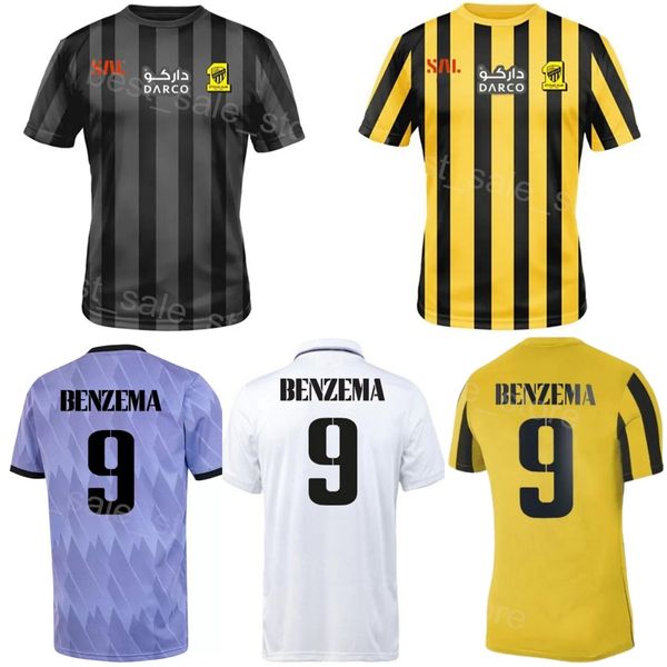 Al Ittihad Karim Benzema Maglie 2023 Calcio Abderrazak Hamdallah Romarinho Igor Coronado Haroune Camara Ahmed Hegazi Ahmed Sharahili Helder Costa Kit da calcio