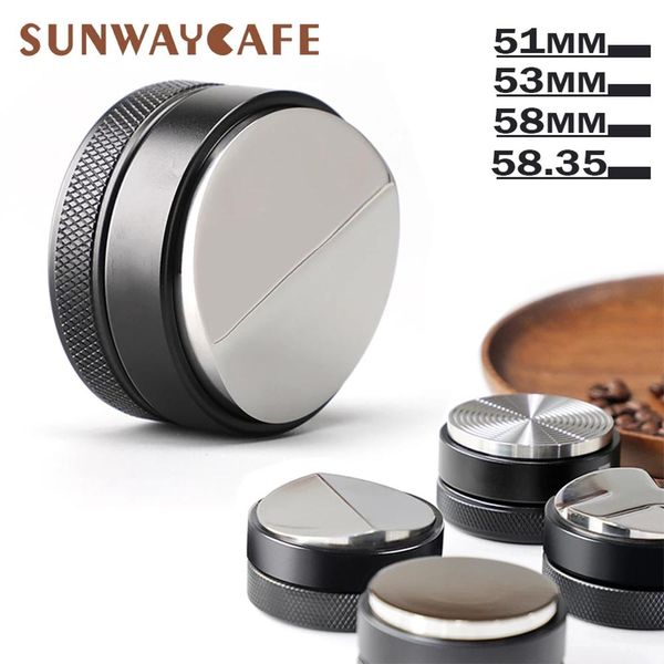 Strumenti Caffè Tamper 51/53/58/58.35MM Distributore di caffè in acciaio inossidabile 304 Martello per polvere di caffè Accessori per caffè con base convessa