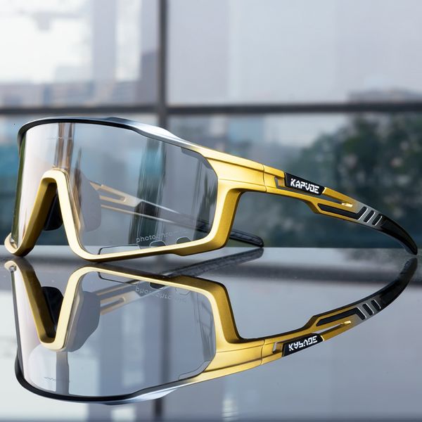 Наружные очки kapvoe езды на велосипедные очки P ochrom Золотые солнцезащитные очки горные велосипедные велосипедные велосипед
