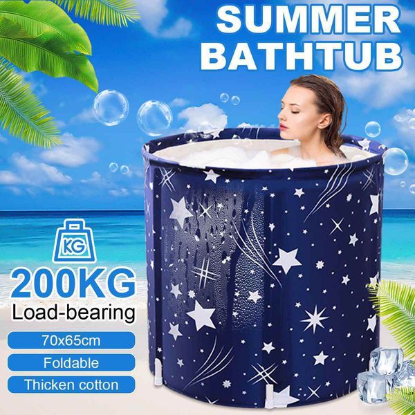 Altre forniture per servizi igienici da bagno JETEVEVEN Vasca da bagno portatile Secchio da bagno pieghevole Addensare Doccia Barile Vasca per adulti grande Piscina per bambini Bagno per famiglie Vasca SPA 230607