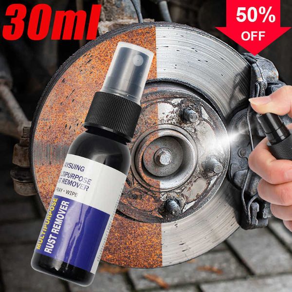 Nuovo 30ml Car Rust Remover Lubrificante antiruggine Lucidatura Strumenti per la cura della vernice Superficie metallica Parti cromate automatiche Prodotti in acciaio inossidabile