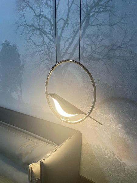 Pendelleuchten Nordic Moderne LED-Leuchten Elster Vogel Kronleuchter Lampe Innenbeleuchtung Schlafzimmer Küche Wohnzimmer Home Decor Dekoration