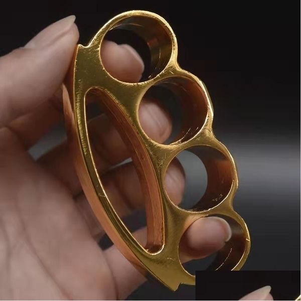 Brass Knuckles Mini Semicircle Metal Cam Outdoor Selfdefese Window Breaker Pocket Portable Edc Tool Drop Delivery Sports Outdoor F Dhb4N