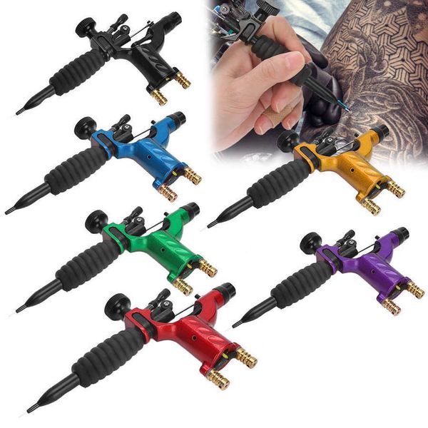 Tattoo Maschine Rotary Tattoo Maschine Shader Liner 6 Farben Tattoo Motor Gun Kit Professionelle elektrische Make-up Tattoo Pen Maschine zum Tätowieren 230607