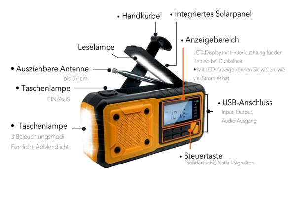 Alto-falantes portáteis ao ar livre mão solar carregamento usb am rádios bluetooth rádio de emergência led lanterna tocha 4000mah potência para acampamento