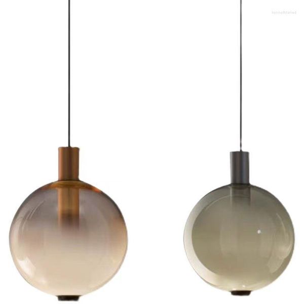 Подвесные лампы простые современные легкие роскошные бары витражи для столовой дизайнер
