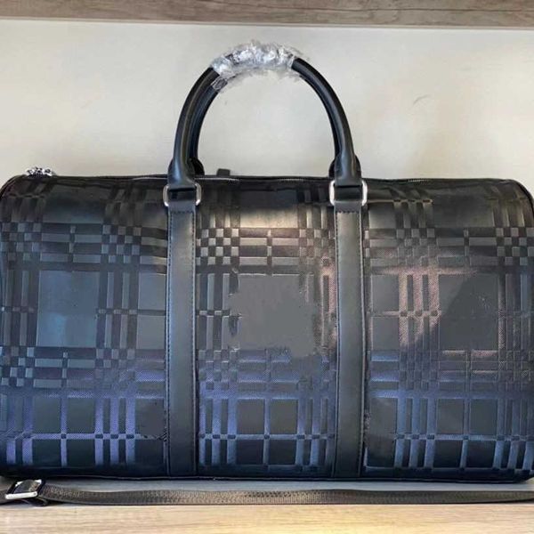 Borsa da viaggio ad alta versione Borsa a tracolla di design Top in pelle scozzese Zaino a mano Borsa da imbarco da lavoro per sport all'aria aperta di lusso