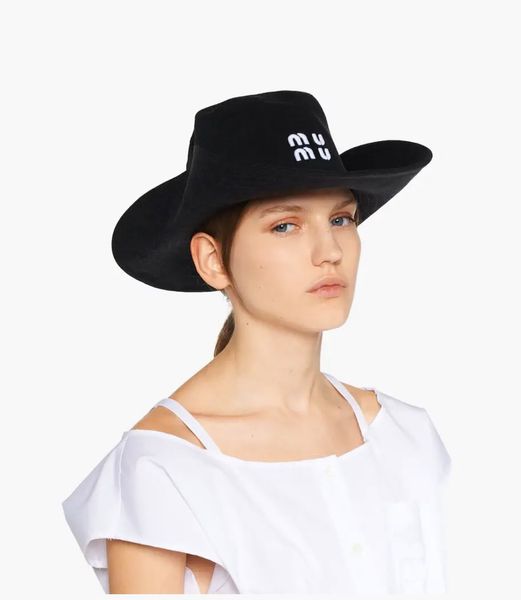 MIUN MIUN Cap versão correta do chapéu de pescador de cowboy feminino rosto pequeno primavera verão Casual cobrindo o chapéu bordado Bucket Batin Hat 5SD