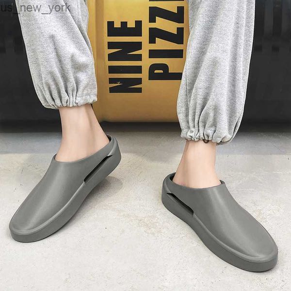 Большой размер eva Slippers Man на открытом воздухе модные сандалии Spring Youth Trend Flip Flops Slipps Hommes Nouveauts L230518