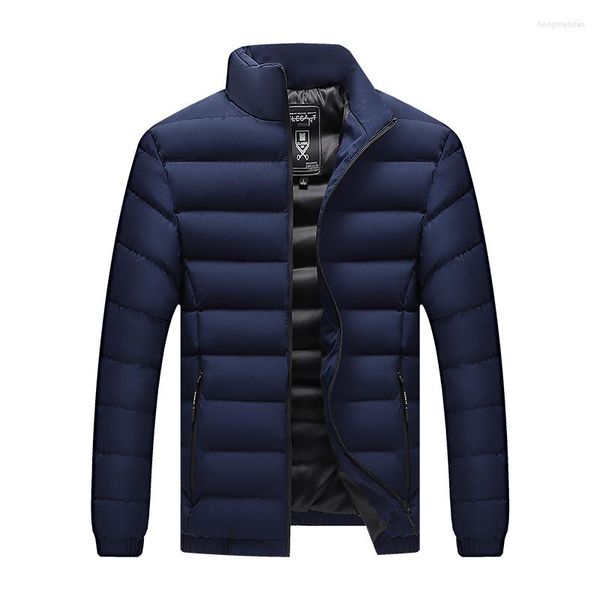 Jaquetas masculinas 2023 inverno inverno acolchoado de algodão estilo casaco masculino quente jaqueta masculina de alta qualidade ao ar livre blusão gola alta