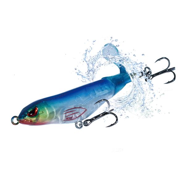 Baits Lures ODS110mm 15,3g Whopper Popper Hard Floating Swimbait mit einzigartigem drehbarem Soft Tail Kunstköder Angeloberflächenköder 230607