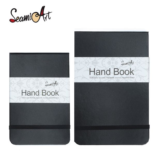 Notepads Seamiart A5A6 Aquarell Notebook 300 g 24 Schichten Reise Handmalerei für Wasserfarbe Tagebuchstudentische Kunstzubehör 230607