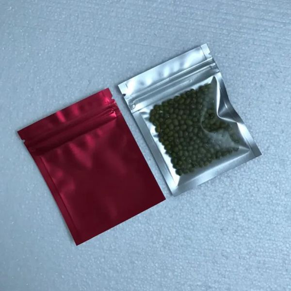 300pcs/lot 7.5*10cm renkli alüminyum folyo kendi contası plastik fermuarlı çanta ambalajı yemek atıştırmalık depolama matı temiz mylar baggies all-eş