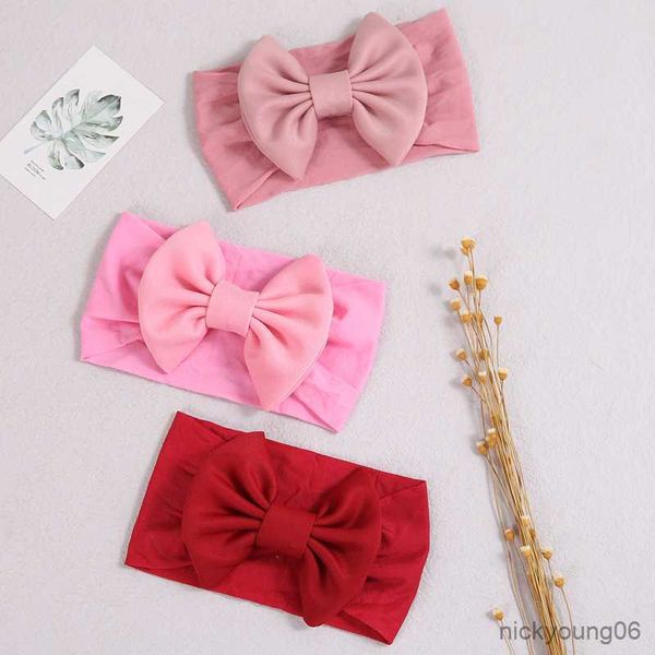 Аксессуары для волос Baby Turban Girls Bow Bow для новорожденных групп принцессы младенцы головные уборы широкие головы обертывания фото реквизит R230608