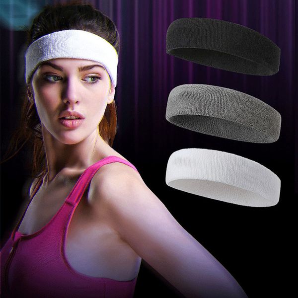 Sweatband 1PC Sports Headband Nudecoloured Absorb Sweat Hairband For Men Women Elástico Faixa de Cabeça de Algodão Fitness Ioga Exercício Acessórios 230608