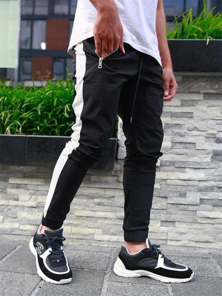 Брюки 2021 Мужские брюки Спортивные тонкие брюки с принтом в стиле хип-хоп Бегуны Уличная одежда Спортивные штаны Шаровары Мужские комбинезоны в европейском и американском стиле