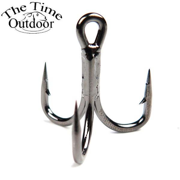 Anzóis de pesca THETIME Super Sharp Anchor Fishhook Tamanho 440 Sea Hook Saltwater 4X Strong Treble Triplo Para Peixe Anzol De Pesca 230608