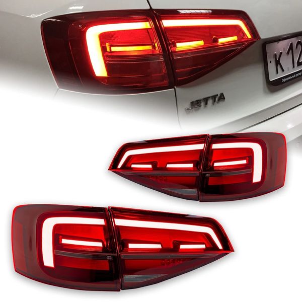 Luzes traseiras do carro para as luzes traseiras do VW Jetta 20 15-20 18 18 Jetta MK6 LED LED LED LED DRL DINHINI FREIO REVERSO REVERSO TRAFLETTH TEMPO TRABALHO