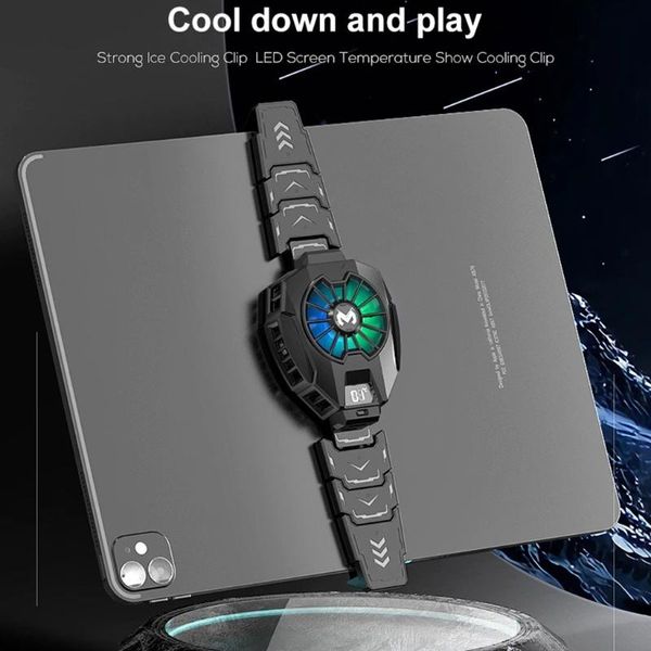 Ventole Professionale Tablet Game Cooler Tablet Cellulare Dissipatore di calore freddo Alimentato tramite USB Turbo Radiator Hurricane Game Cooler