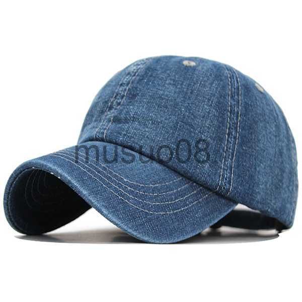 Berretto da baseball in denim di alta qualità Berretto da baseball da uomo Donna Jeans Snapback Caps Casquette Plain Bone Hat Gorras Uomo Casual Blank Dad Cappelli maschili J230608