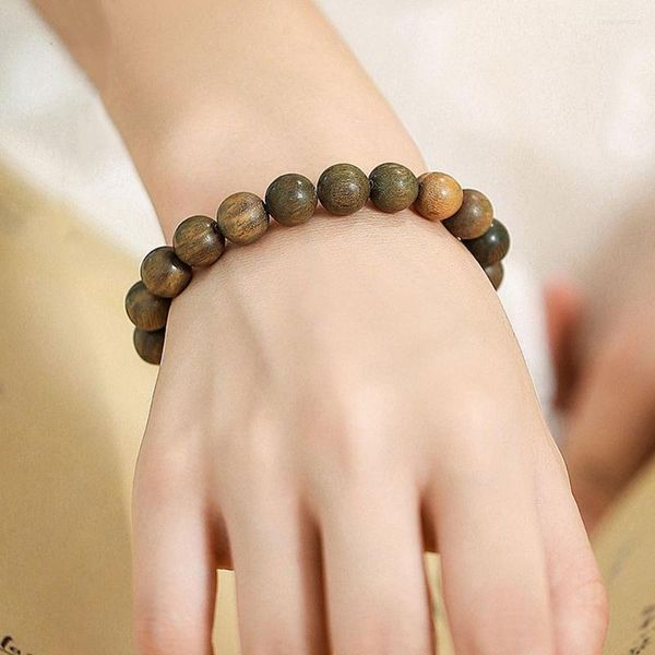 Strang Für Unisex Holz Perlen Hand Jewerly Sandelholz Buddha Perlen Armbänder Koreanische Männer Armreifen Frauen Chinesische Armbänder