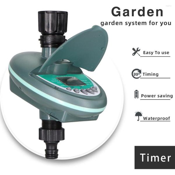 Attrezzature per l'irrigazione Timer da giardino Sistema di irrigazione a goccia programmabile Controller Programma giornaliero settimanale Display LCD Irrigatore per piante a effetto serra