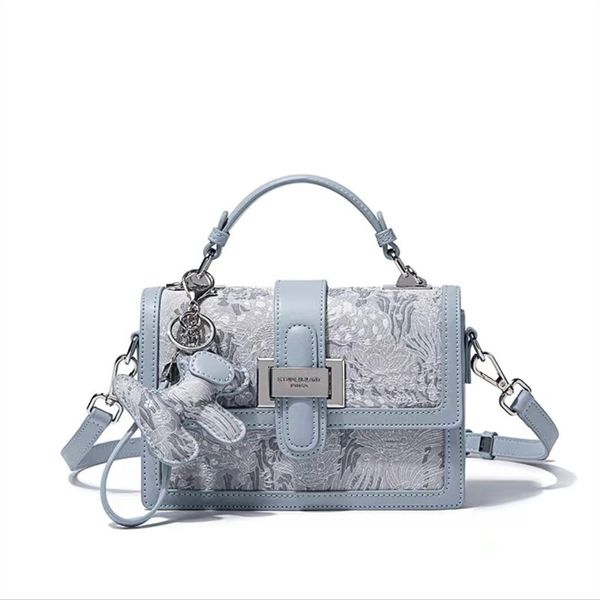 Vendita calda 2023 Menglisha ricamo di alta qualità Commuter Tote Designer Luxury Womens Borse a tracolla Borsa a tracolla da donna Vera pelle HMP-066