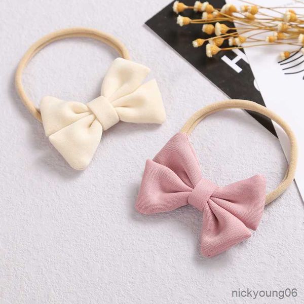 Haarschmuck Baby Mädchen Stirnband Bogen für Kinder elastisches Haarband dünnes Säuglingskopfband Kleinkind Bandeau R230608