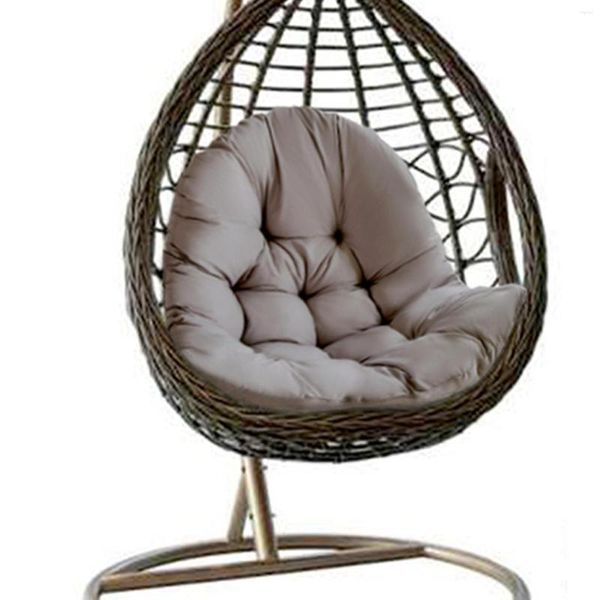 Almohada columpio cesta colgante asiento espesado huevo hamaca almohadillas para silla para el hogar Patio jardín 2023