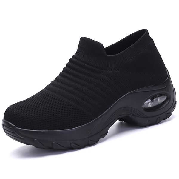 2022 printemps femmes respirant chaussures femme plat sans lacet plate-forme Tenis pour femmes maille chaussette baskets chaussures zapatillas aire mujer