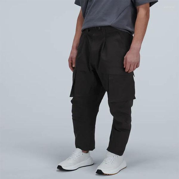 Pantaloni da uomo Salopette da uomo Primavera e autunno Avant-Garde Youth Sunshine Large Pocket Casual