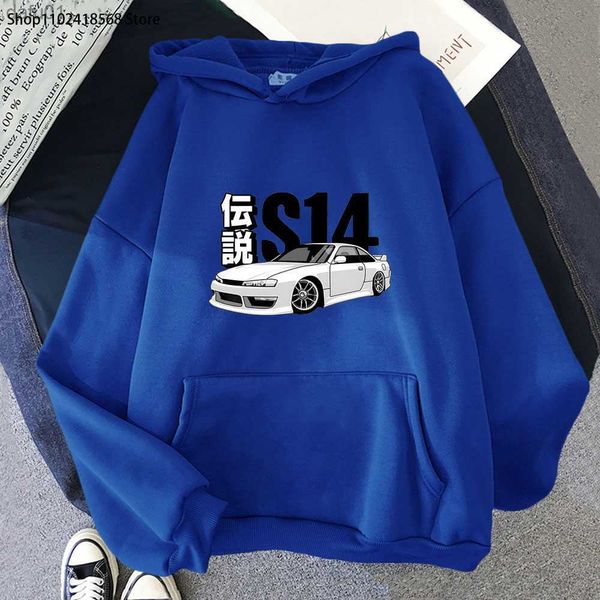 Anime Initial D Hoodie Drift JDM Sweatshirt Pullover EU Größe Silvia Streetwear Herren S Comic14 Japan Auto Langarm Damen Kleidung L230520
