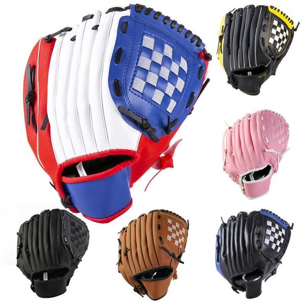 Luvas Esportivas 1 Pçs Equipamento de Prática de Softbol de Beisebol Tamanho 9,5 10,5 11,5 12,5 Mão Esquerda Para Crianças Adultos Homem Mulher Treinamento Ao Ar Livre 230608