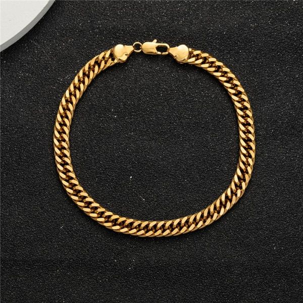 Cavigliere Catena Cavigliera d'oro Spessa 9 10 11 pollici Bracciale cavigliera per donna Cavigliere impermeabili Cavigliere stilista Fascino durevole Set di gioielli regalo