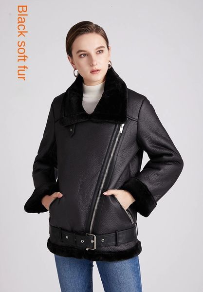 Damenjacken für Damen, Wintermäntel, Lederjacke, Mantel aus Kunstschaffell, Oberbekleidung, Casaco Casaca Para Mujer, Mode, Streetwear, 230608