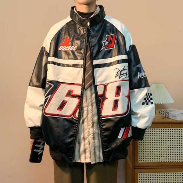 Giacche da donna YICIYA giacca bomber donna capispalla pelle PU y2k vintage varsity Giacche da corsa giacca da baseball oversize americana design 230608