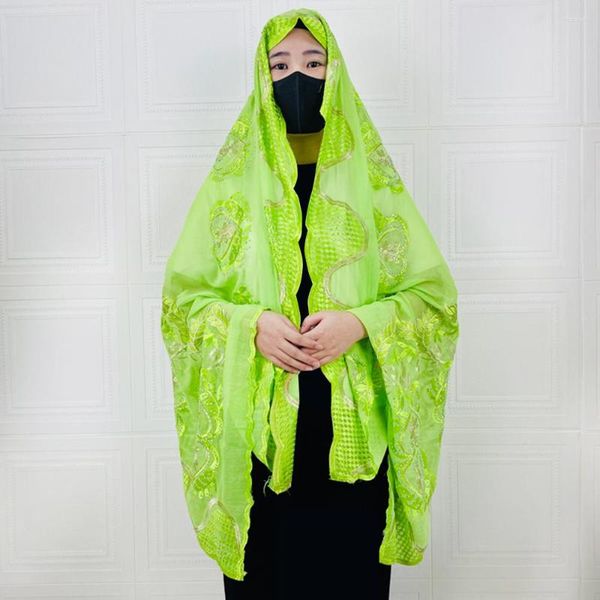 Ethnische Kleidung, muslimische Frauen, Hijab-Schal, Stickerei, Dubai, Baumwolle, Diamanten, Turbane, 8 Stück, 210 x 110 cm, Indien, Islam, Türkei, beten, innere Hijabs