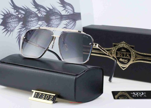 Tasarımcılar Dita Sunglasses Lüks Güneş Gözlüğü Şık Moda Yüksek Kalite Polarize Erkek Kadın Cam UV İle Kutu