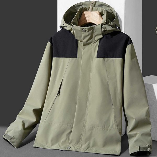 Giacca sportiva con cappuccio unisex da assalto stile sottile da esterno, tuta da pesca antivento e impermeabile, tuta da alpinismov8pv