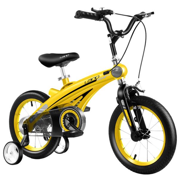 Bicicletta per bambini Nuovo freno a doppio disco per bambini Bicicletta a tre ruote per bambini 12 pollici 14 pollici 16 pollici Bici per sport all'aria aperta per bambini